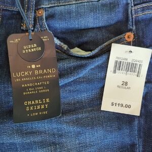 Lucky Brand Charlie Skinny Jeans Low Rise